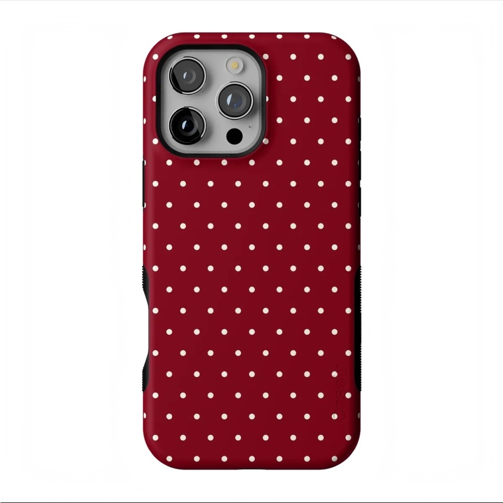Red Polka Dot Phone Case CASLEY iPhone 16 pro
